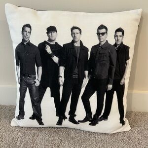 New Kids on the Block Throw Pillow
